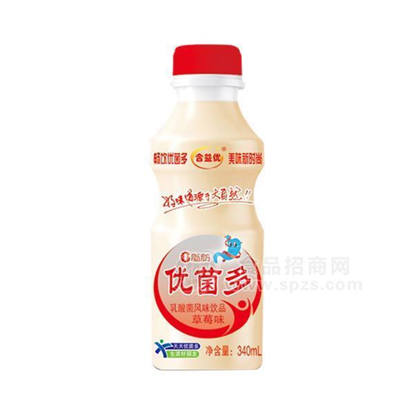 合益優(yōu)優(yōu)菌多乳酸菌風(fēng)味飲品草莓味340ml