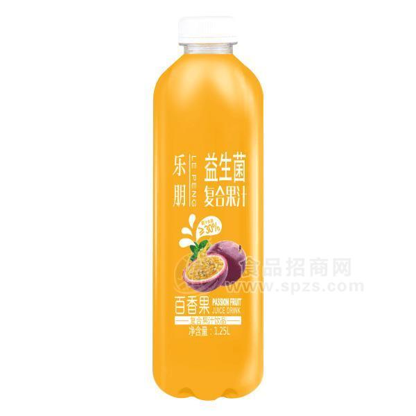 樂(lè)朋百香果益生菌復(fù)合果汁飲品1.25L