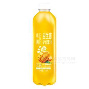 樂朋芒果汁益生菌復(fù)合果汁飲品1.25L