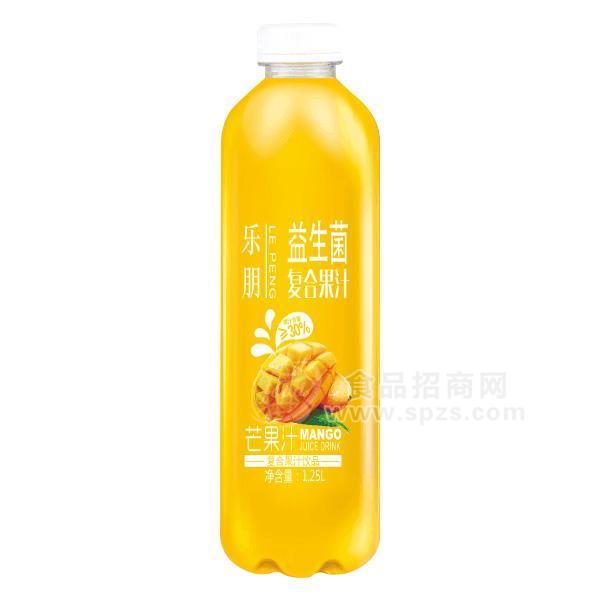 樂朋芒果汁益生菌復(fù)合果汁飲品1.25L