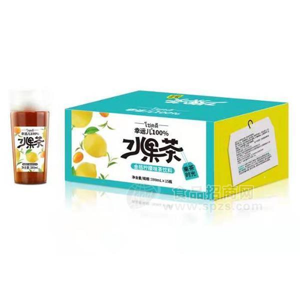 幸运儿水果茶 金桔柠檬味茶饮料380mlx15瓶