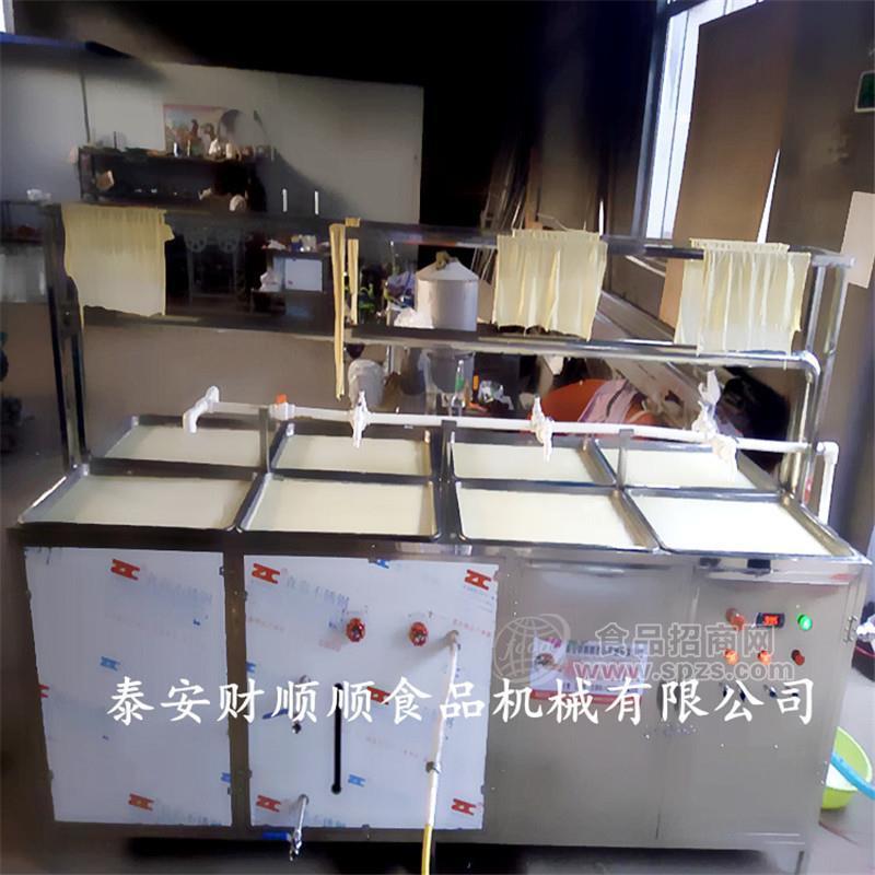 兰州腐竹机设备-财顺顺酒店用8盘油皮机-免费技术培训