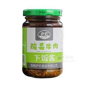 庐忆下饭酸菜牛肉酱开罐即食调味品 220g