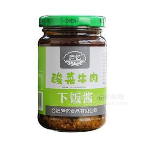 廬憶下飯酸菜牛肉醬開(kāi)罐即食調(diào)味品 220g