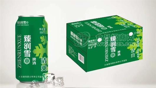 臻润雪清爽啤酒500ML*12罐装