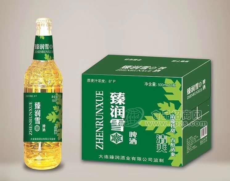 臻润雪啤酒490ML *12瓶装