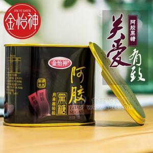 金怡神 阿膠黑糖 紅棗茶女經(jīng)期痛經(jīng)傳統(tǒng)甘蔗黑糖塊180g鐵罐裝批發(fā)