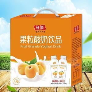 銓順黃桃果粒酸奶飲品310mlx10瓶