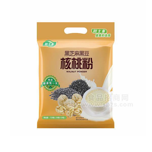 歐士多黑芝麻黑豆核桃粉720g