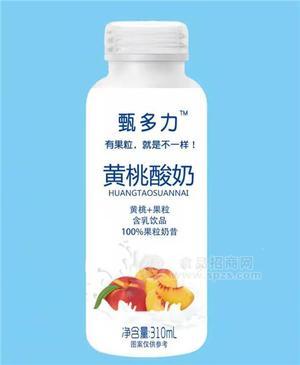 甄多力 果粒奶昔黃桃酸奶