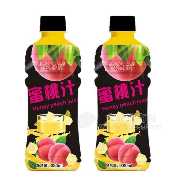 ·爱相依蜜桃汁果味饮料380ml 