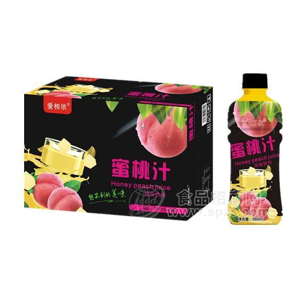 ·爱相依蜜桃汁风味饮料380mlx24瓶 