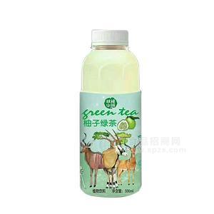 核桃小镇柚子绿茶植物饮料500ml