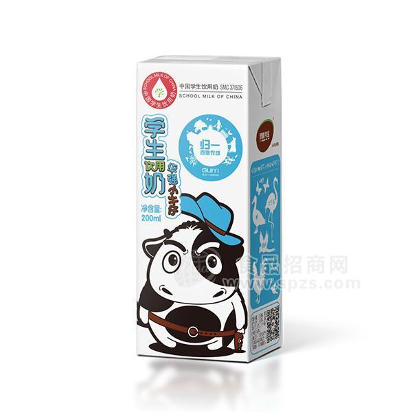 ·学生饮用奶 牛奶华强小牛仔200ml 