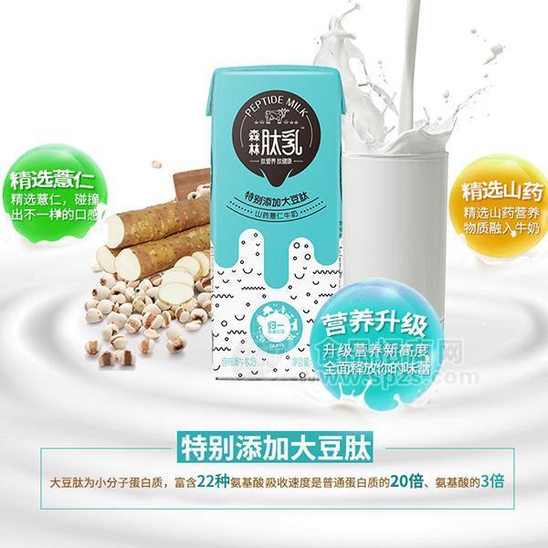 ·归一森林肽乳 山药薏仁 牛奶250ml 
