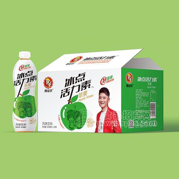 ·鑫全求冰点活力素苹果味风味饮料果味饮料500mlx24瓶 