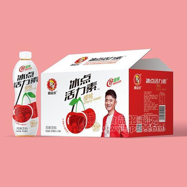 ·鑫全求冰点活力素樱桃风味饮料果味饮料500mlx24瓶 
