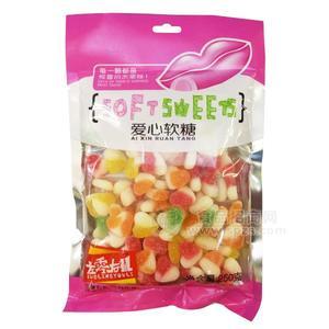 左零右礼爱心软糖 糖果类250g
