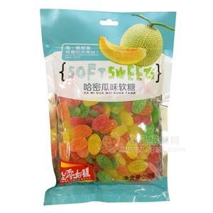 左零右礼哈密瓜味软糖 糖果类250g