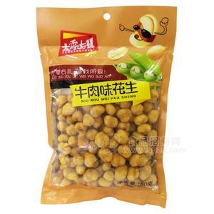 左零右禮牛肉味花生 休閑食品160g