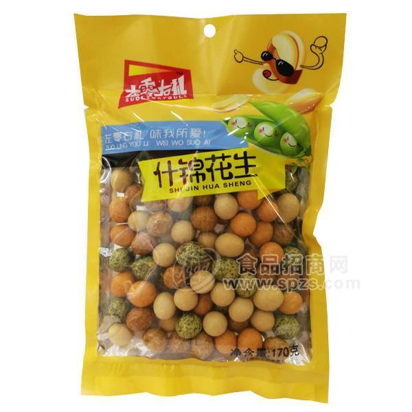 左零右禮什錦花生 休閑食品170g