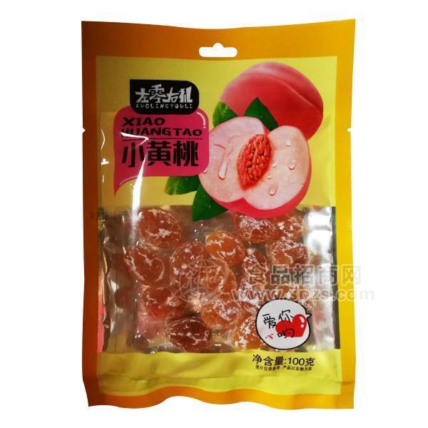 左零右礼小黄桃蜜饯果脯100g