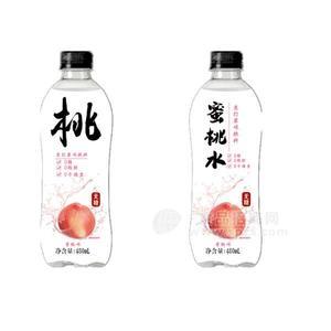 蜜桃水无味蜜桃味苏打果味饮料480ml