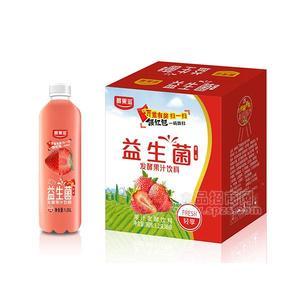 醇果滋草莓味益生菌发酵果汁饮料1.25Lx6瓶