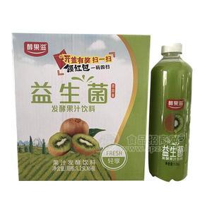 醇果滋奇異果汁益生菌發(fā)酵果汁飲料1.25Lx6瓶