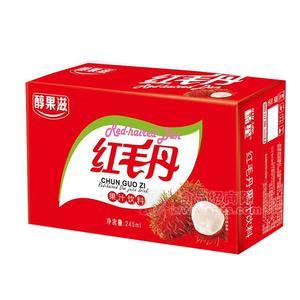 醇果滋紅毛丹果汁飲料245ml