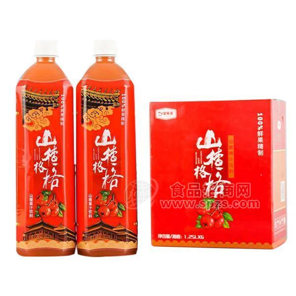 “宜乐多”山楂格格山楂汁饮料1.25lX6瓶