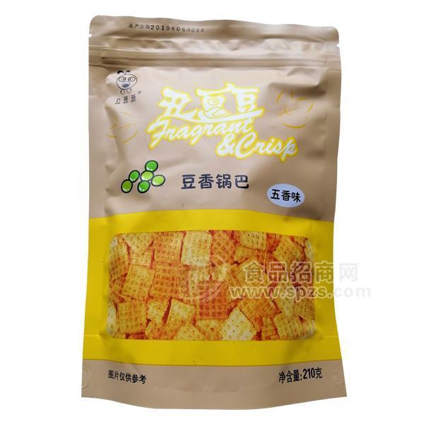 丑豆豆五香味豆香鍋巴 休閑食品210g