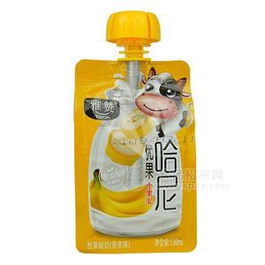 雅贊哈尼優(yōu)果水果泥香蕉味優(yōu)果酸奶130ml