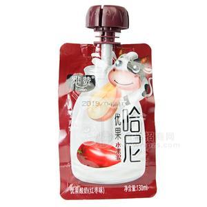 雅贊哈尼優(yōu)果水果泥紅棗味優(yōu)果酸奶130ml