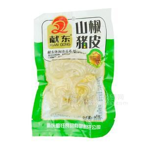 獻(xiàn)東山椒豬皮休閑食品招商 90g