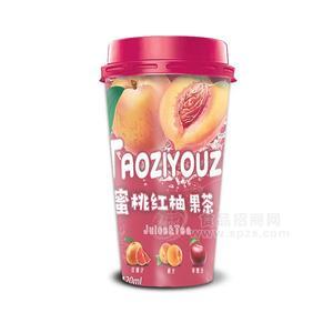 香飘益茶饮料蜜桃红柚果茶杯装饮料招商