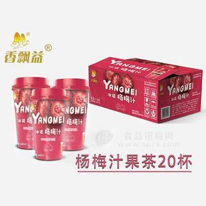 香飘益茶饮料杨梅汁果茶20杯招商