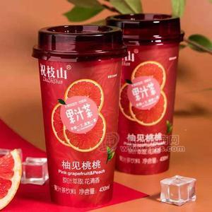 祝枝山果汁饮料茶饮料柚见桃桃果汁茶饮料430ml