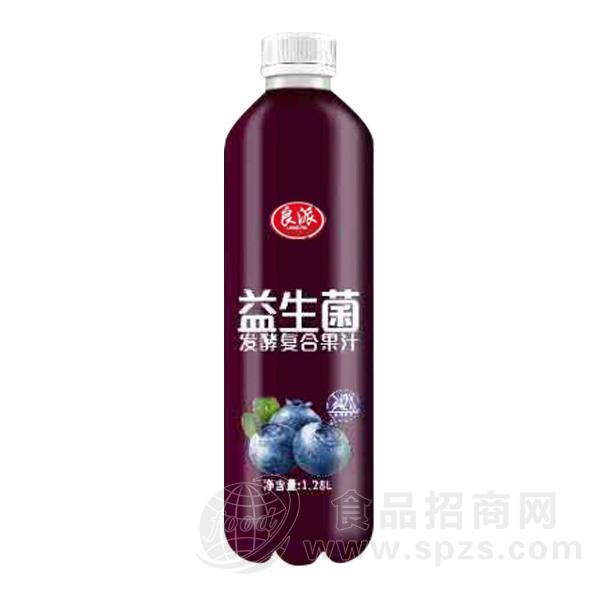 良派芒蓝莓味益生菌发酵复合果汁饮料1.25L