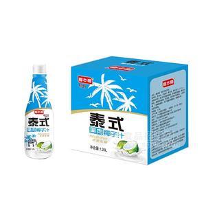 椰本椰泰式正宗生榨果肉椰子汁飲料1.25L