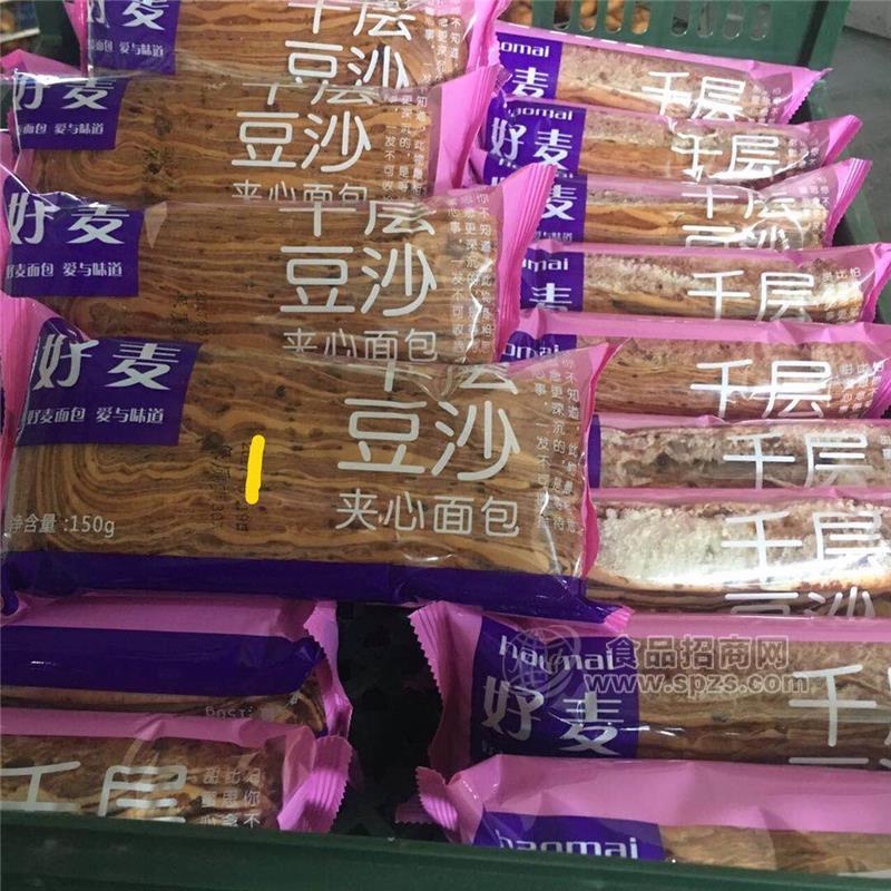 好麥 千層豆沙面包夾心面包 150克