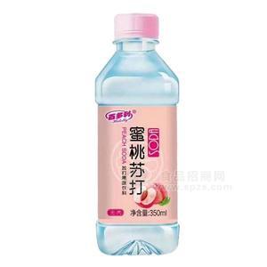 百多利蜜桃蘇打飲料蘇打果味飲料無汽350ml