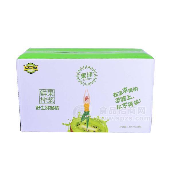 ·果沛野生猕猴桃果汁果味饮料336mlX18瓶 