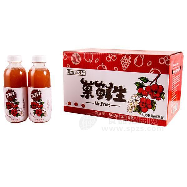 菓鲜生山楂汁饮料500mlx15瓶 