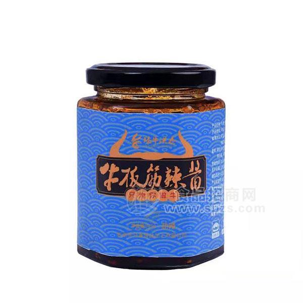 臻牛洪泰牛板筋辣醬勁辣調(diào)味醬160g