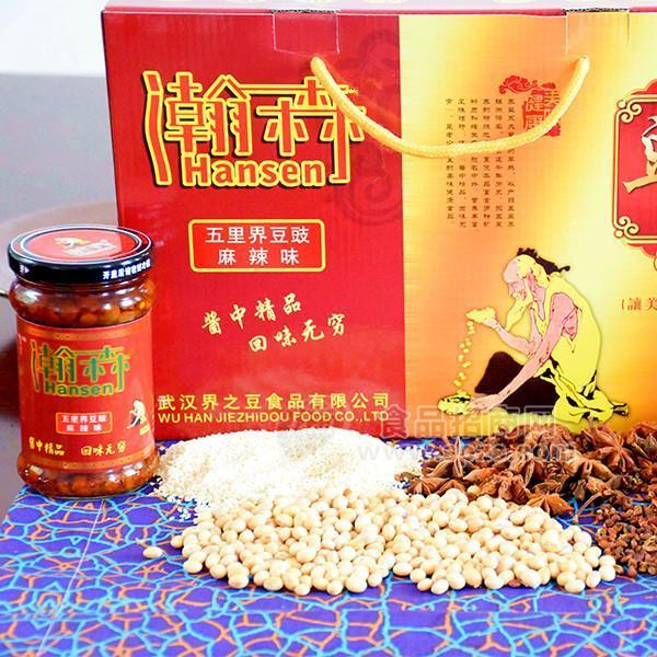 瀚森 五里界豆豉香辣味豆瓣酱 调味品175gx5瓶