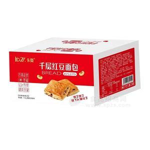 卡資千層紅豆面包烘焙食品糕點面包1.5kg