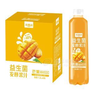 樂事達芒果益生菌發(fā)酵果汁飲料1.2Lx6瓶