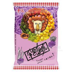 幸運方便面 采色菓蔬面紫薯烤肉味 膨化食品 休閑食品 方便面 一元食品