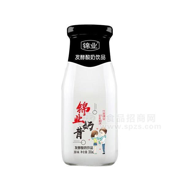 锦业奶昔发酵酸奶饮品原味300ml